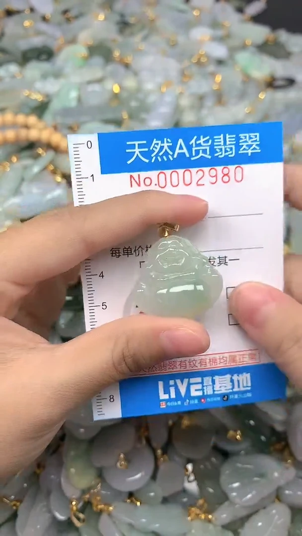 颈饰未镶嵌翡翠净货挂件-2980