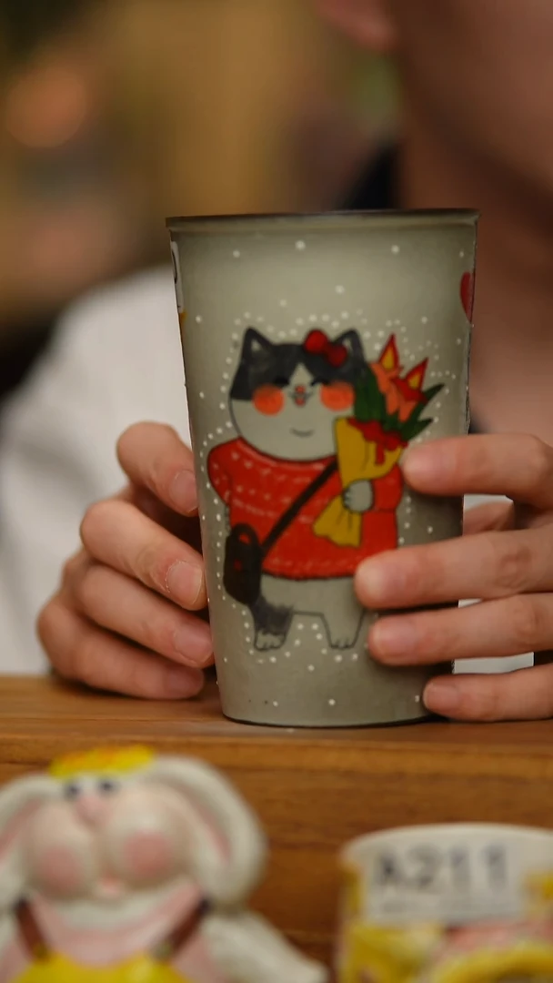 陶瓷紫砂可乐杯（微瑕介意勿拍）140