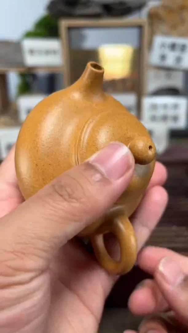 茶壶紫砂黄金段容天
