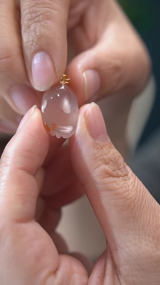 【闪购商品】和田玉18K金镶嵌吊坠(不含链)吊坠