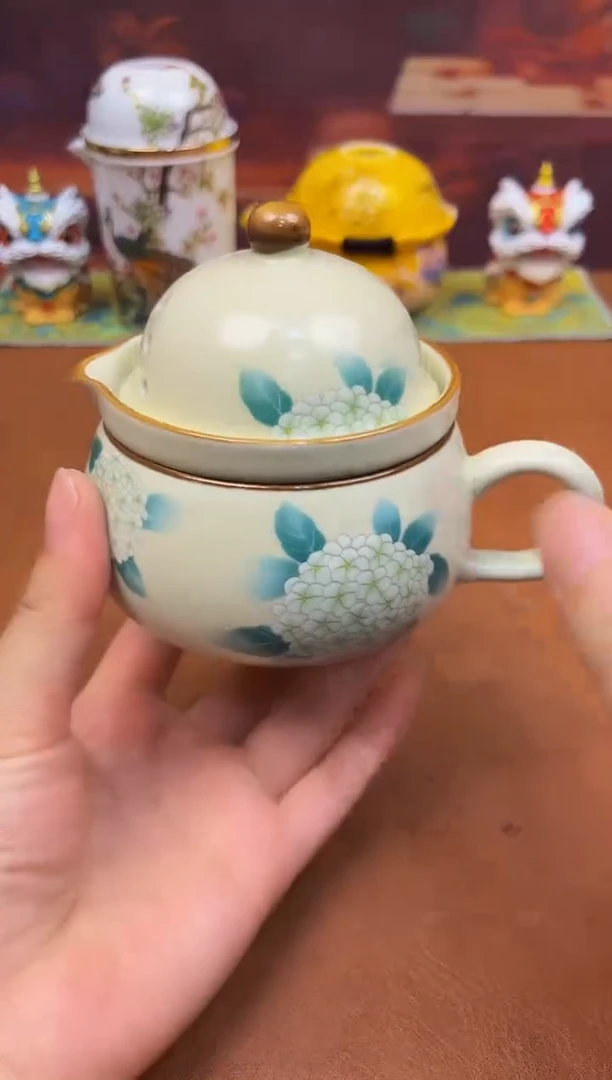陶瓷茶具摆件旅行套组