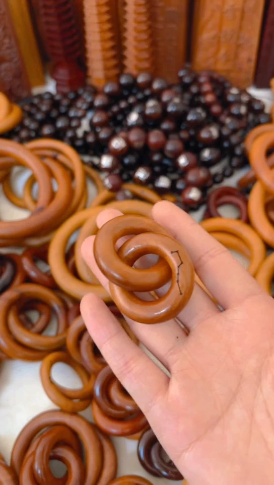 【闪购商品】枣木木雕乾坤圈20圈口一物一拍