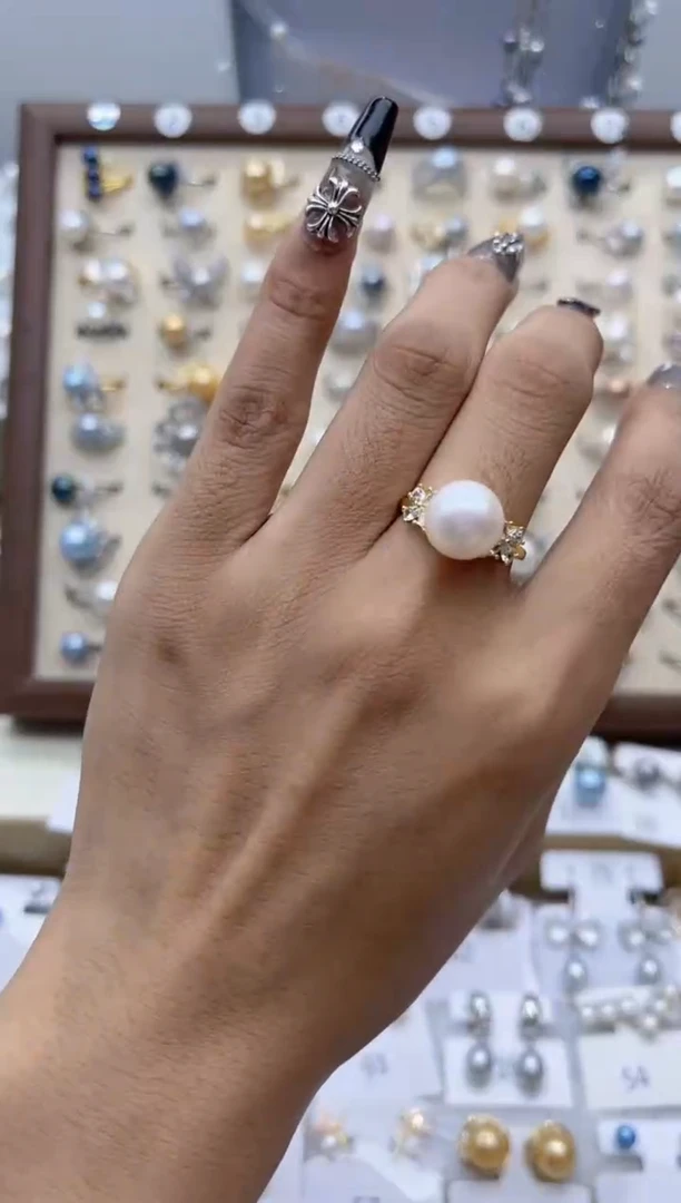 【闪购商品】淡水珍珠戒指合金59