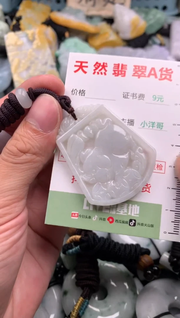 翡翠未镶嵌吊坠(不含链)1