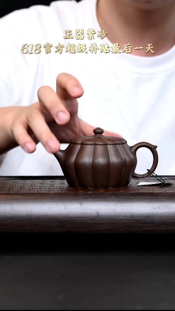 茶壶紫砂JST16224 菊蕾 紫泥200cc