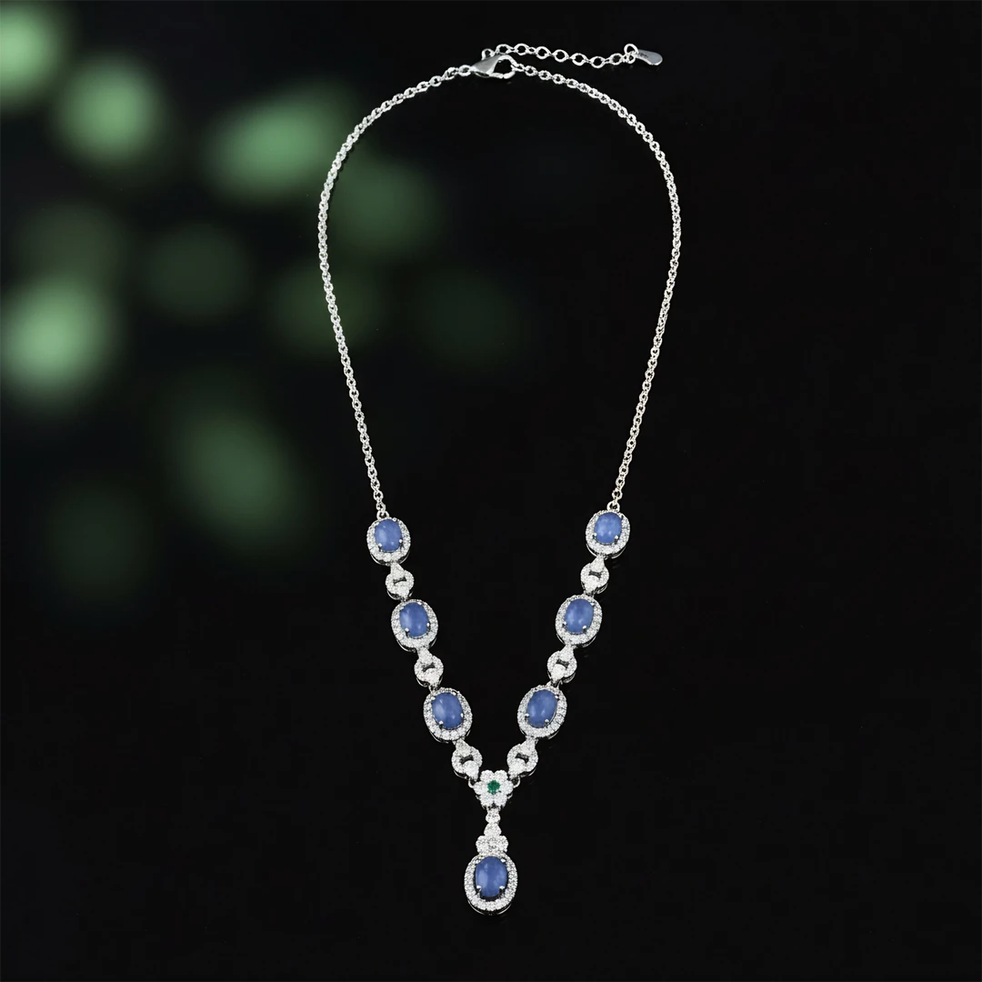 CT11369-坦桑石项链 -可调节WR