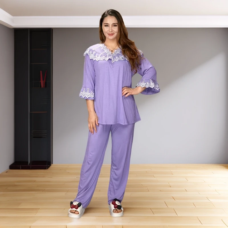 (乌市发货)最新款高档高级莫代尔面料睡衣套装03