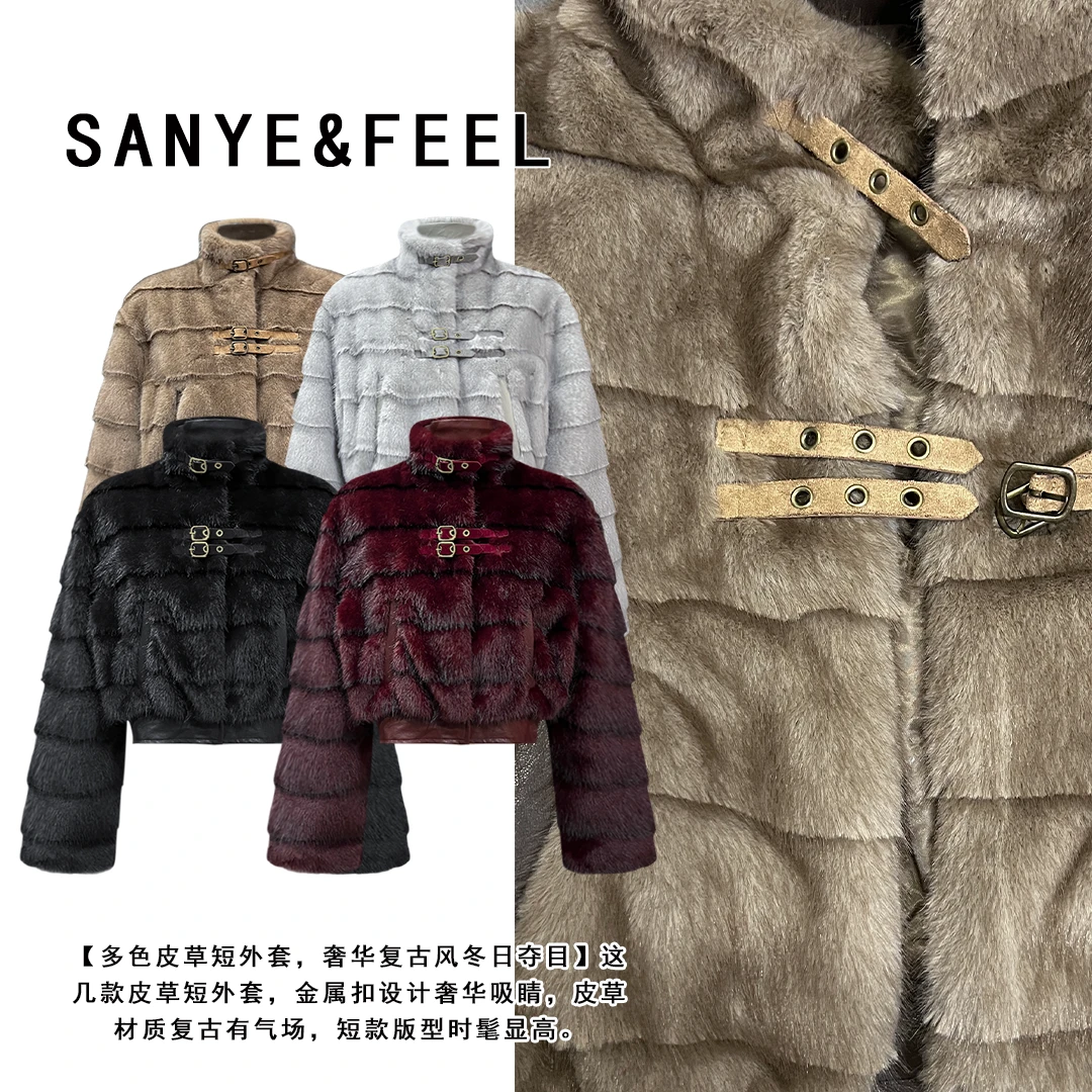 sanye&feel/妍三也【气质名媛】气质时尚休闲百搭保暖外套543158YX