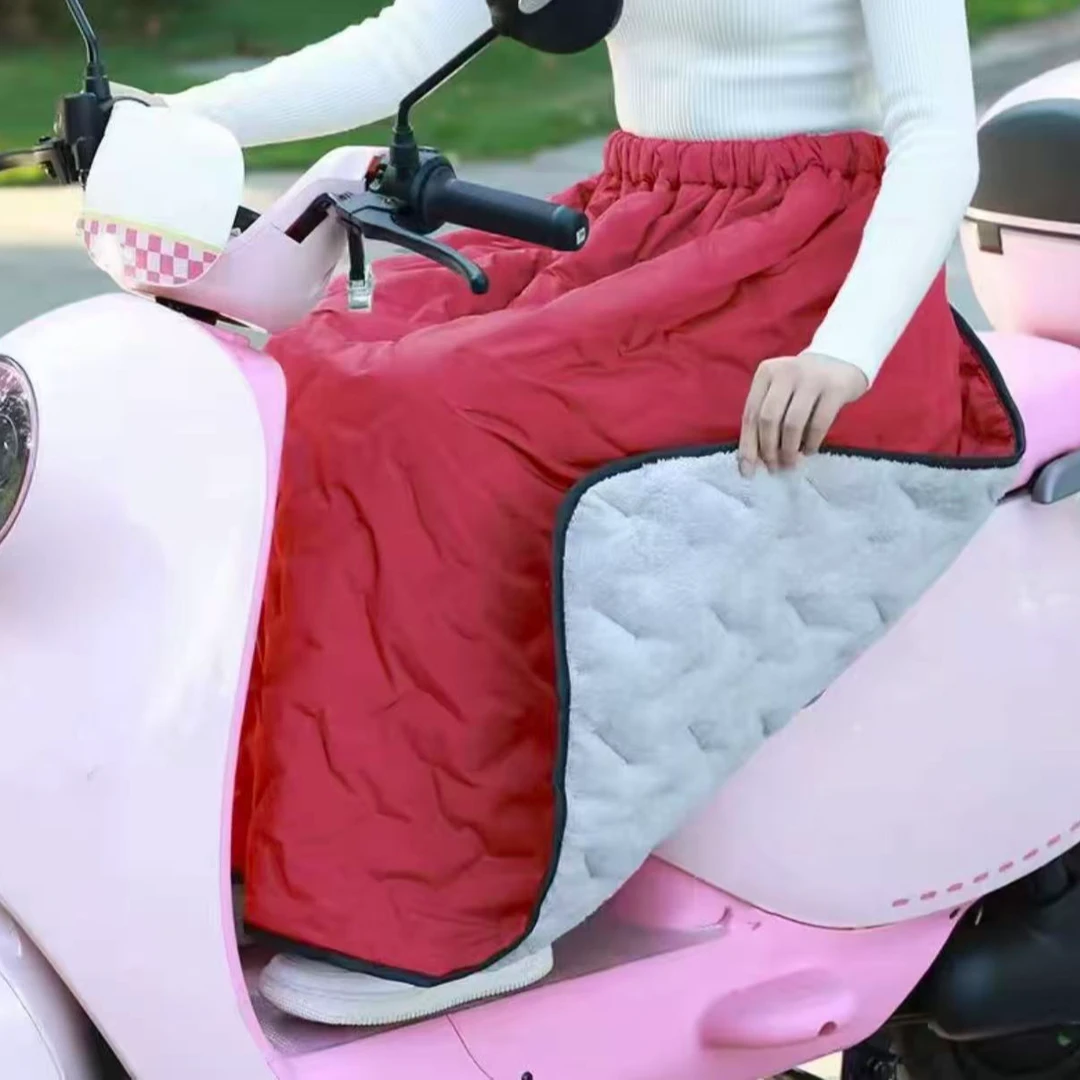 【升级加绒加厚款】冬季挡风棉裙围裙电动车半身护膝挡风被骑车户外