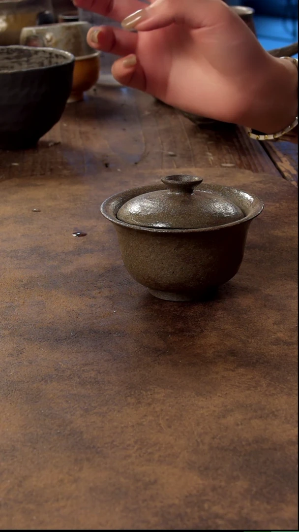 瓷片山乙柴烧高端茶具