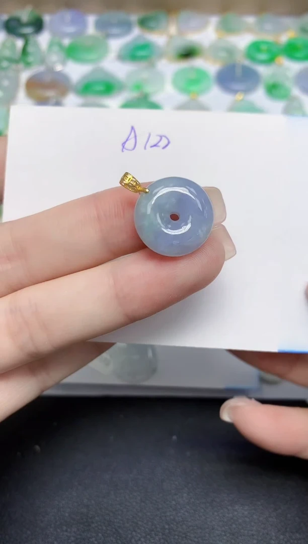 颈饰未镶嵌翡翠天然缅甸翡翠A货翡翠百元以上9元证书费自理