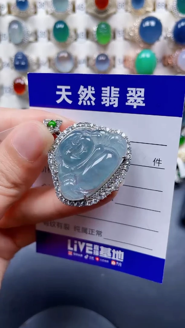 颈饰银S925镶嵌翡翠112