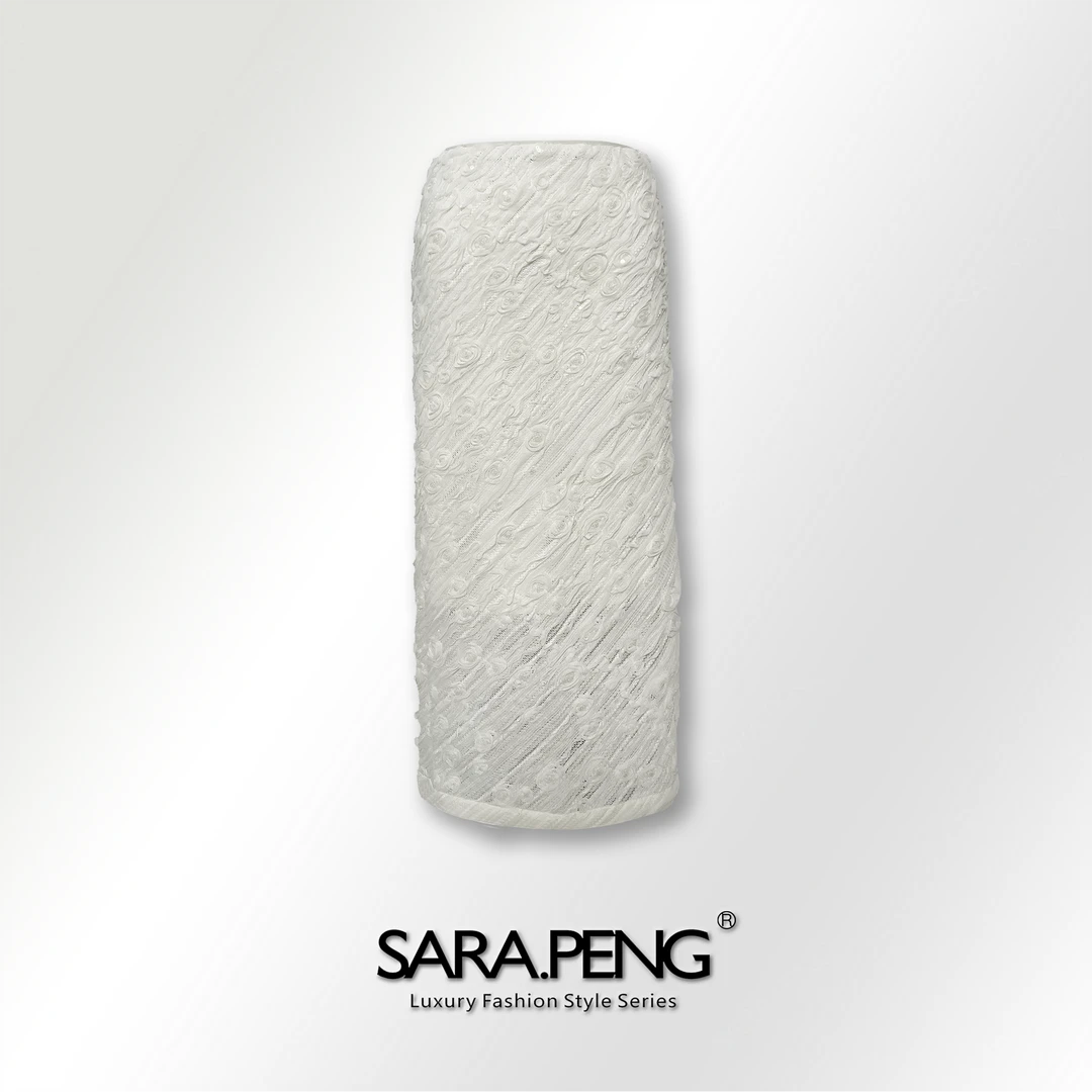 SARA.PENG玫瑰庄园/法式优雅重工珠片立体绣花高腰直筒百搭半身裙