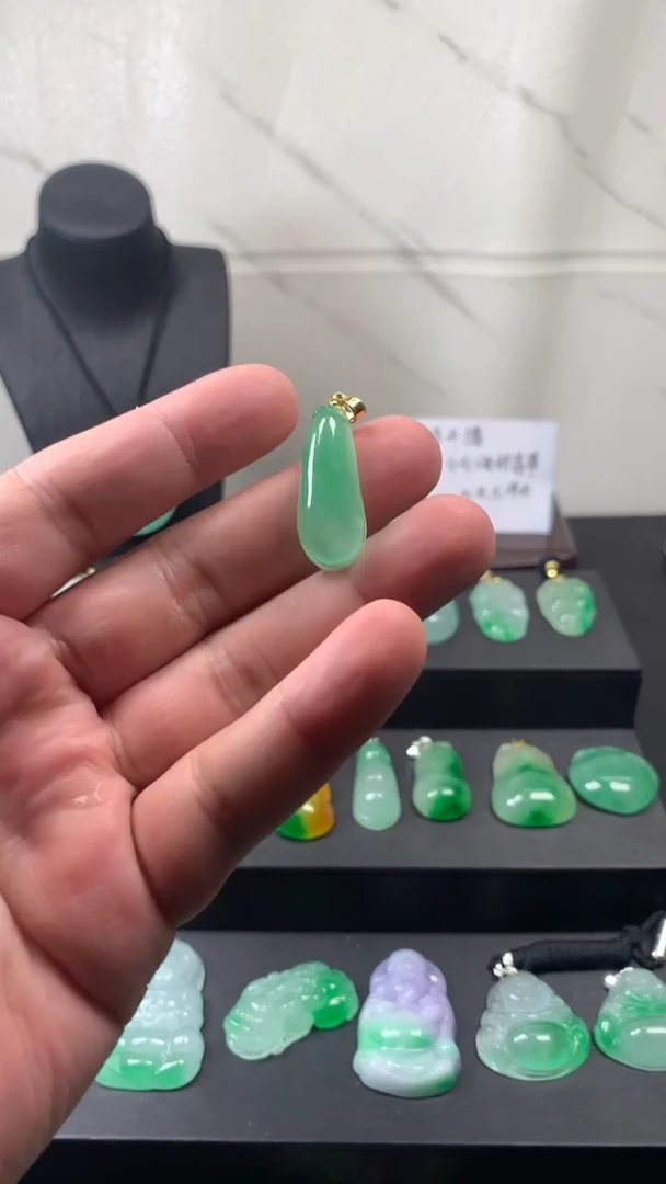 颈饰未镶嵌翡翠所见即所得，一图一物
