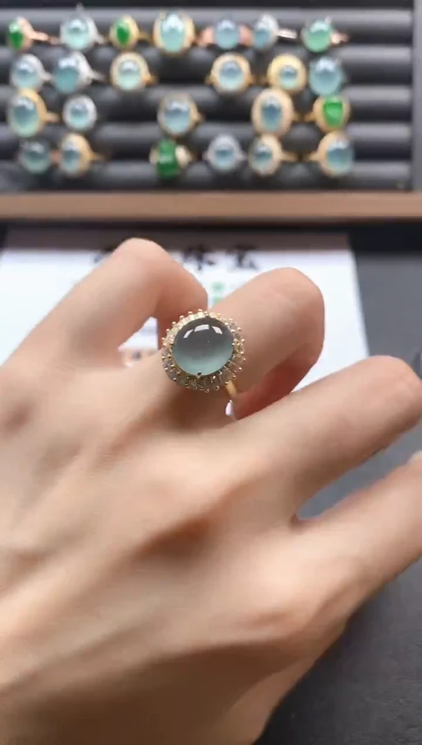 银S925镶嵌戒指翡翠5115151