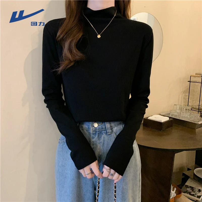 【回力】保暖半高领打底衫女士2025秋冬新款爆款修身时尚洋气长袖女