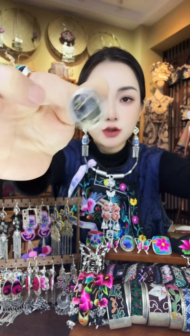 刺绣非遗刺绣民族风j戒指
