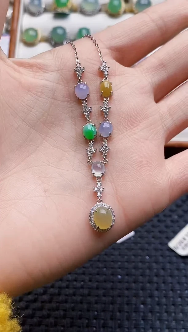 银S925镶嵌戒指翡翠0348