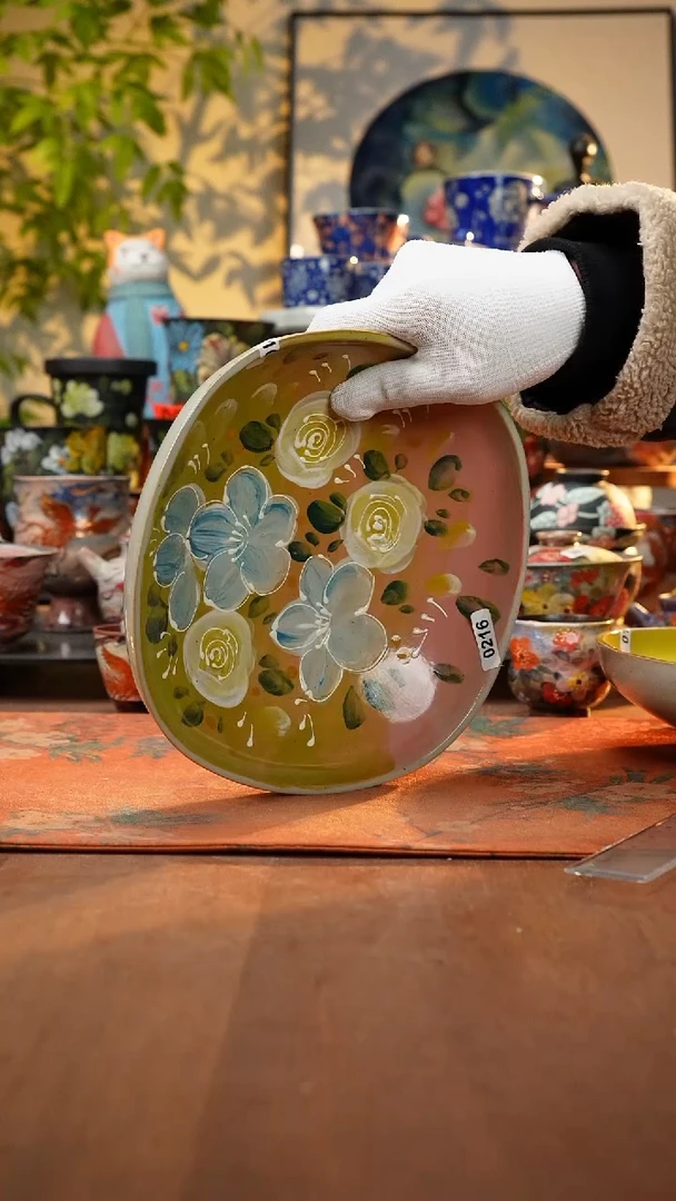 瓷片景德镇手工手绘1080