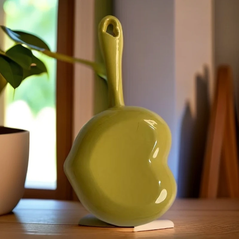 铸铁珐琅锅心形泼油锅