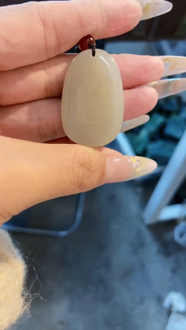 和田玉未镶嵌挂件1