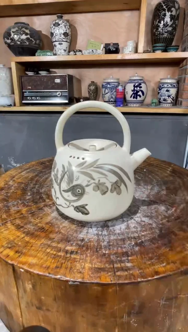 陶土11号链接锂瓷烧水壶0.6升烧水壶