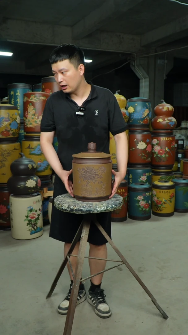 宜兴原矿紫砂茶叶罐