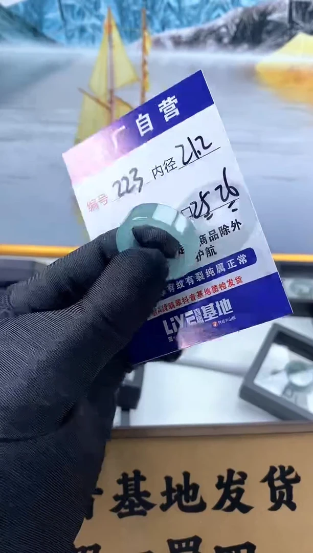 未镶嵌戒圈翡翠223