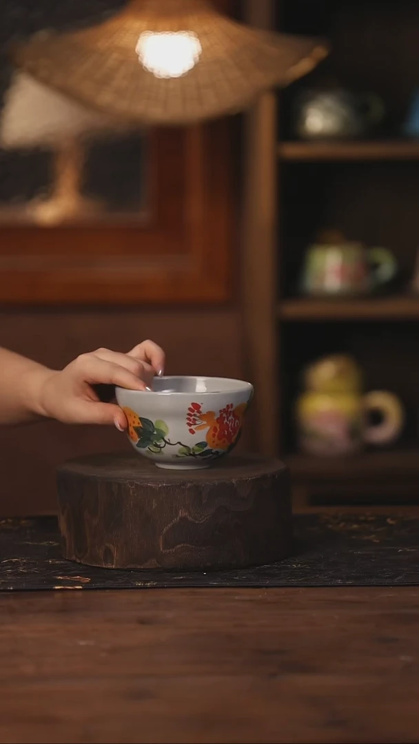 陶瓷景德镇高温釉下手绘陶瓷129