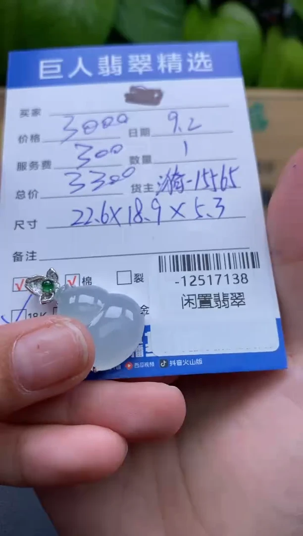 颈饰18K金镶嵌翡翠多人-12517138