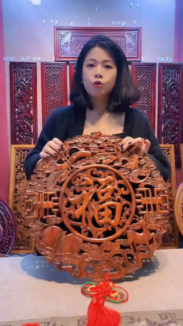 香樟木木雕款香樟木 38公分1个平安富贵 48福禄寿喜 1个