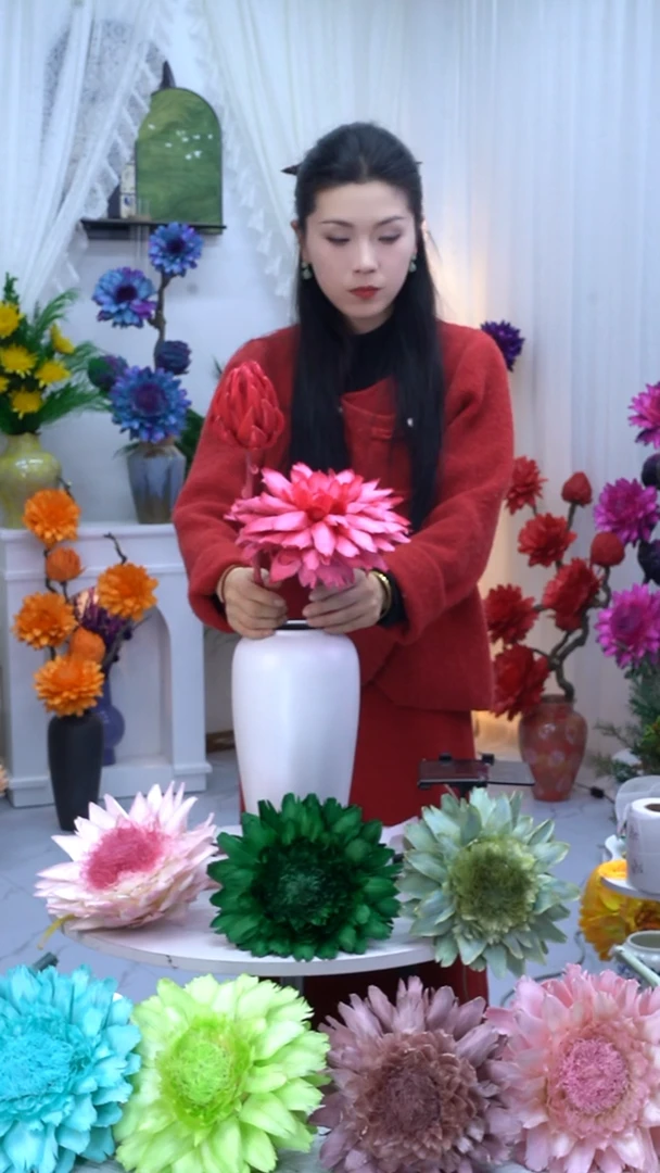 永生洋蓟玫红2头【叶片有伤】8902