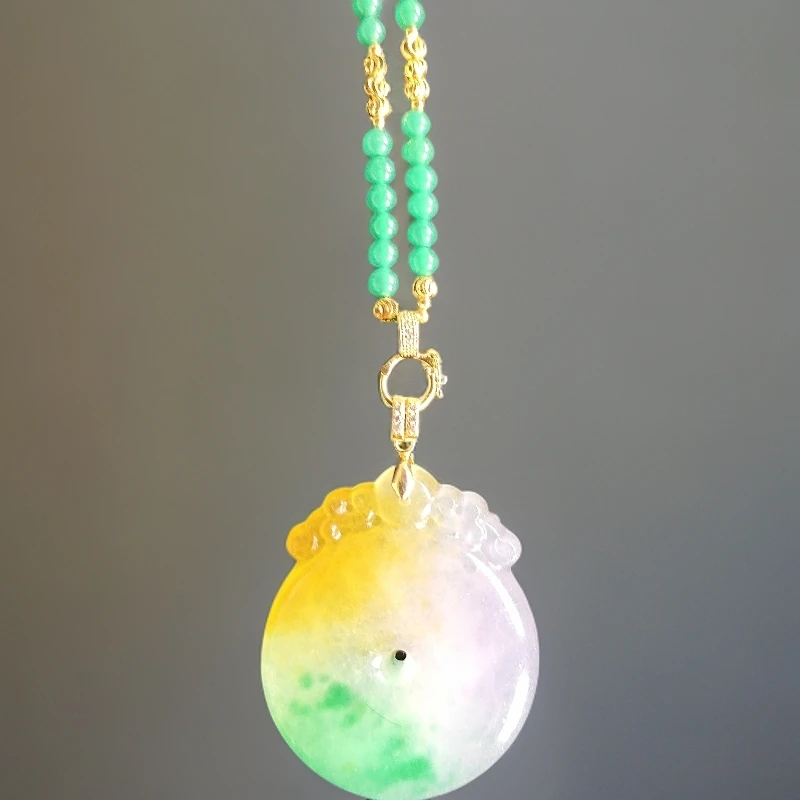 [时尚百搭轻奢设计]三彩平安扣LX293