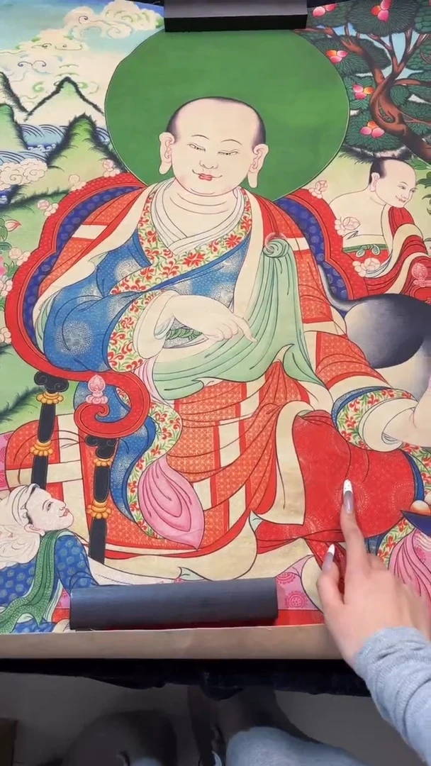 装裱画手绘唐卡藏艺阁TK16041