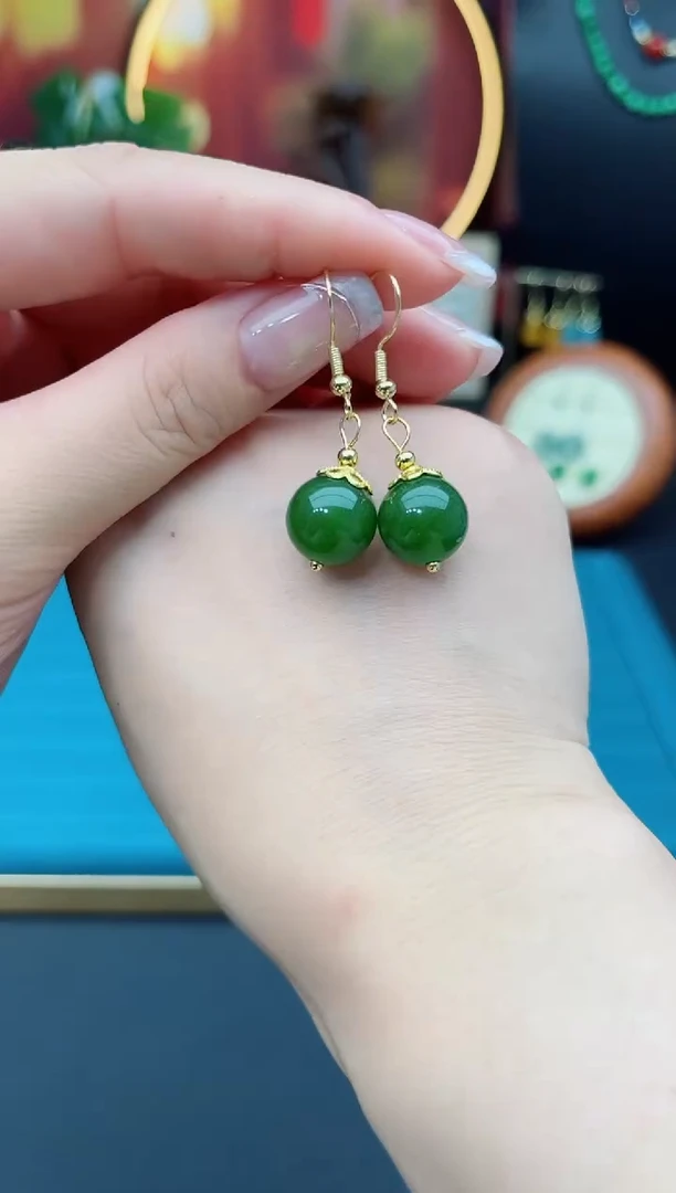 玛瑙/玉髓耳饰银S925镶嵌438000