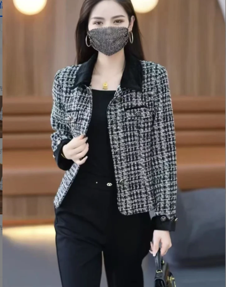 3360#小香风外套女春秋