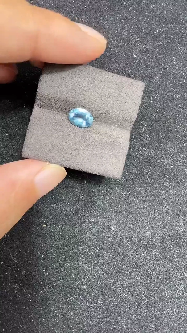 未镶嵌定制定制海蓝宝石天然0.85克拉超圣