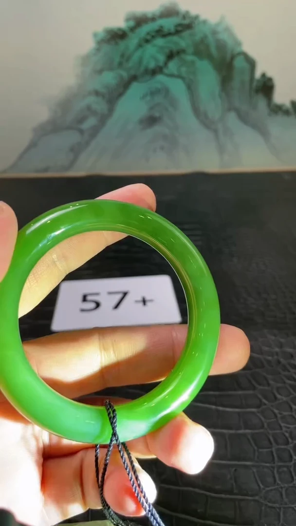 未镶嵌手镯和田玉（碧玉）觅*57+
