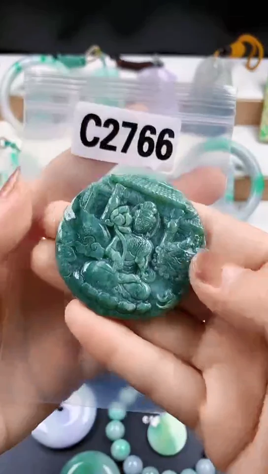 颈饰未镶嵌翡翠天然翡翠吊坠挂件