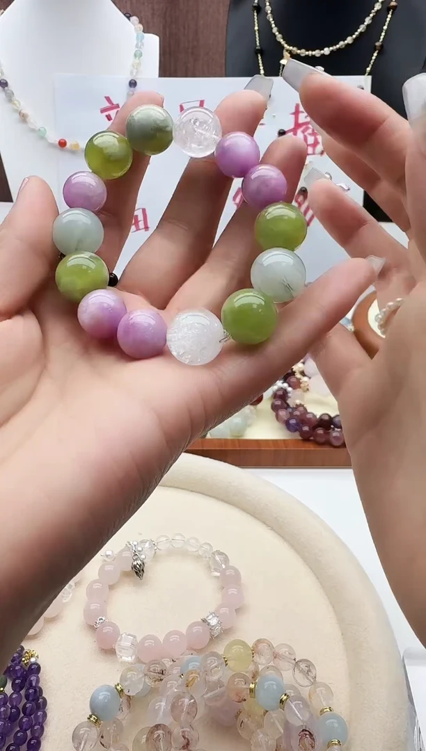 未镶嵌手串水晶天然原创设计DIY水晶多宝手串M221