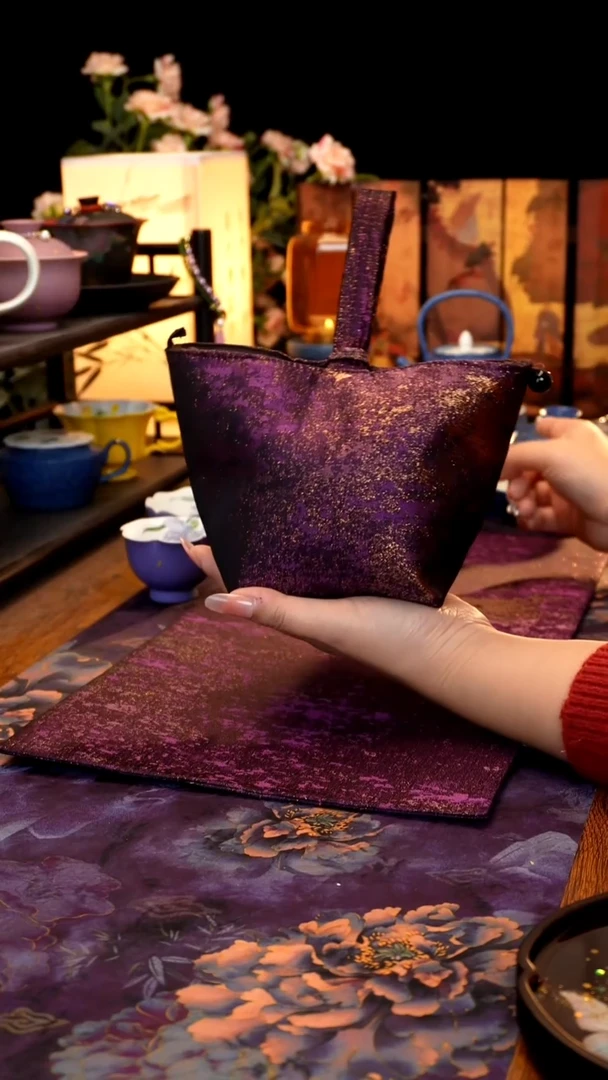 紫色流金托特包·······