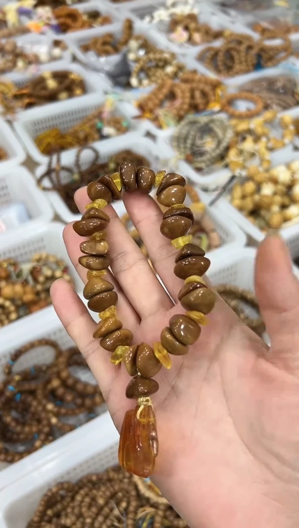 蜜蜡吊坠(不含链)未镶嵌随行diy库克++级随行小石头单圈