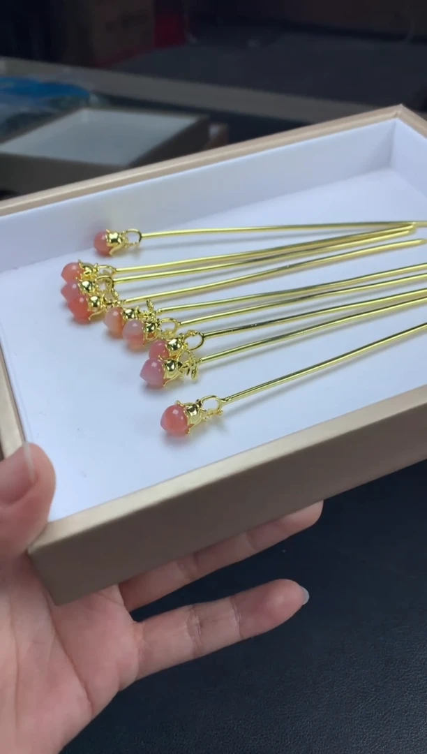 未镶嵌其他玛瑙/玉髓玛瑙发簪CP多样性发一