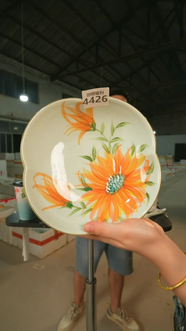 陶瓷景德镇高温釉下手绘陶瓷