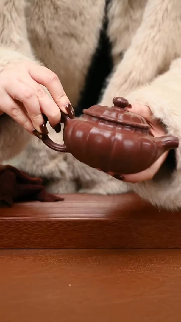 茶壶紫砂紫砂壶筋纹仿古175