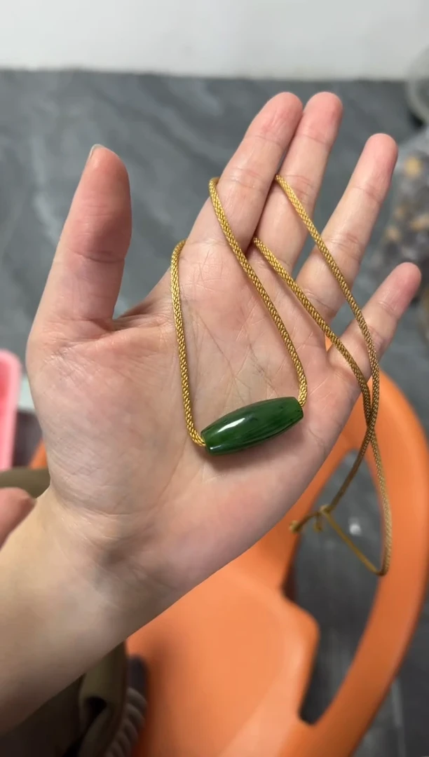 项链未镶嵌和田玉和田玉路路通吊坠[多样发其一]