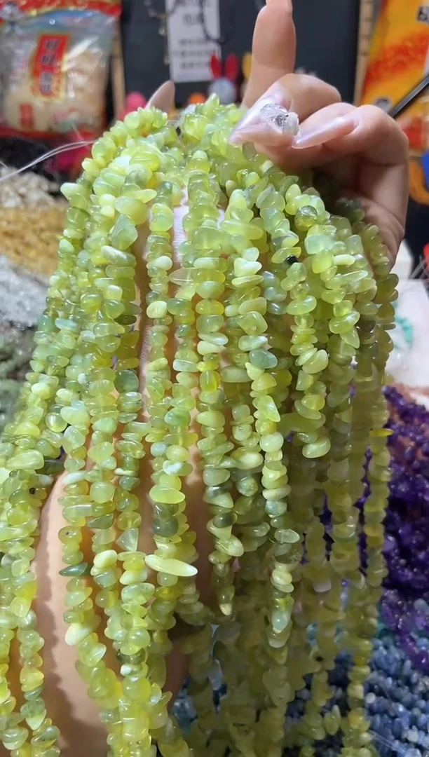 水晶珠宝半成品未镶嵌青提