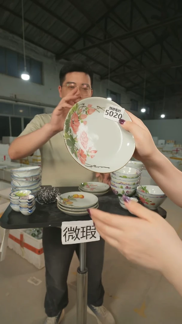 碗景德镇高温釉下手绘陶瓷