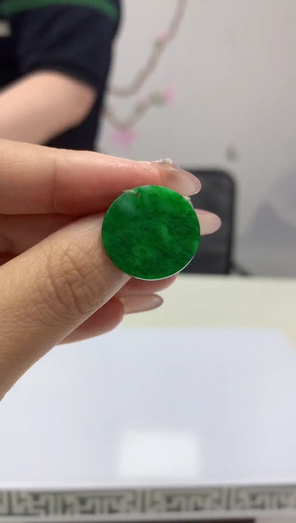 定制翡翠未镶嵌888xy-毛货挂件95