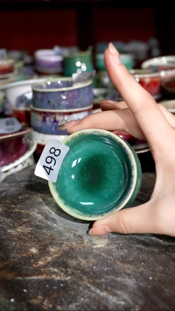 摆件精品窑变钧瓷茶器